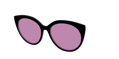The Black with Pink Racquet Sport lens - Angle Top Thumbnail - Pair Eyewear