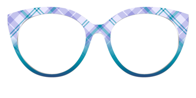 The Bluebell Plaid - Front Top Thumbnail - Pair Eyewear