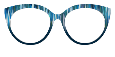 The Blueberry Brushstrokes - Front Top Thumbnail - Pair Eyewear