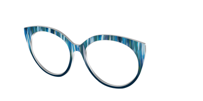The Blueberry Brushstrokes - Angle Top Thumbnail - Pair Eyewear
