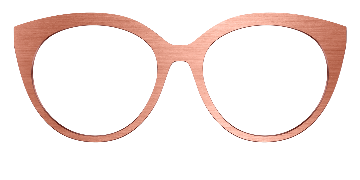 The Brushed Champagne - Front Top Image - Pair Eyewear