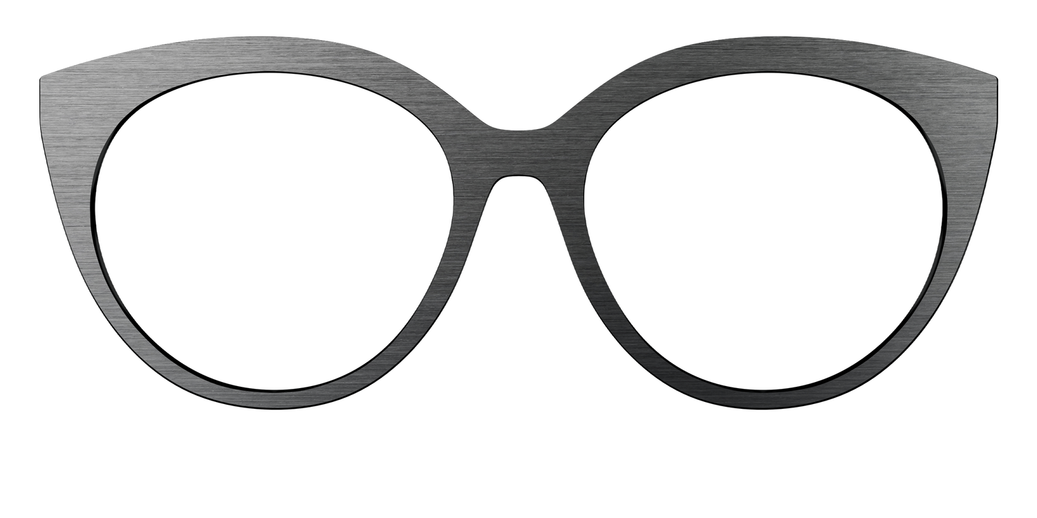 The Brushed Nickel - Front Top Image - Pair Eyewear