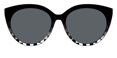 The Polarized Checkerboard Fade Sun Top - Front Top Thumbnail - Pair Eyewear