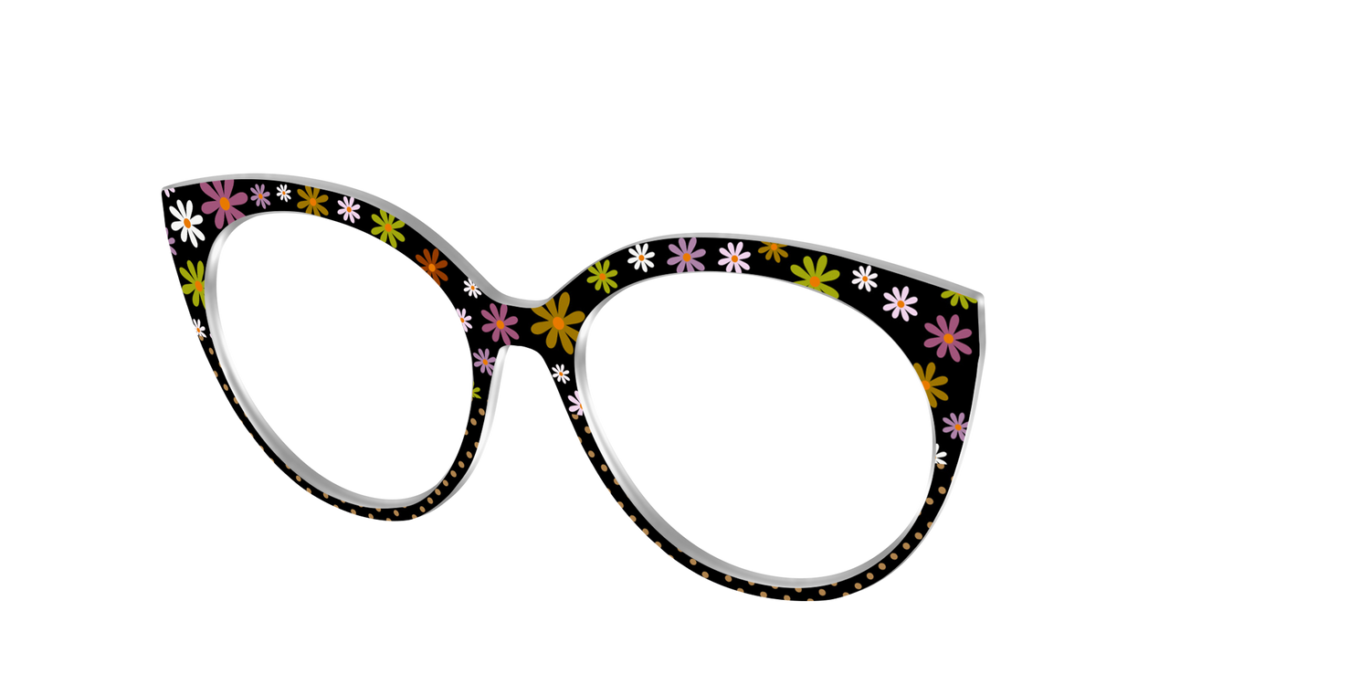 The Daisy Dot Split - Angle Top Image - Pair Eyewear