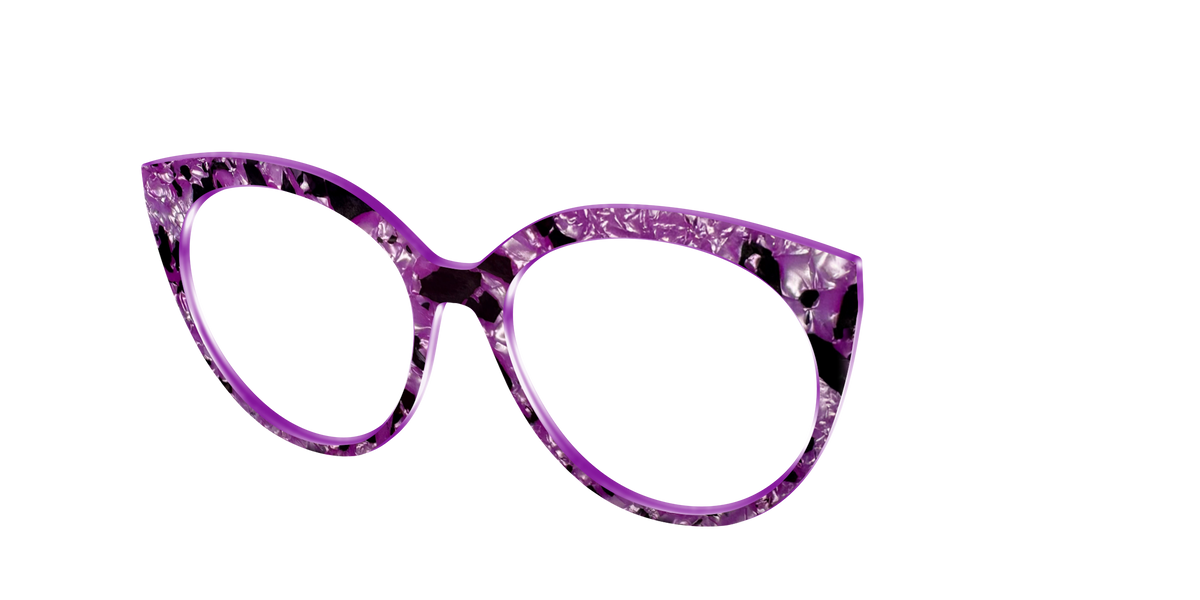 The Dark Orchid Pearl Tortoise - Angle Top Image - Pair Eyewear