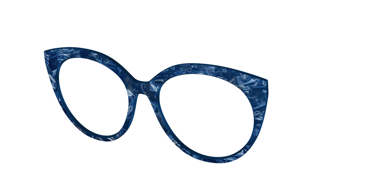 The Deep Slate Pearl Marble - Angle Top Image - Pair Eyewear