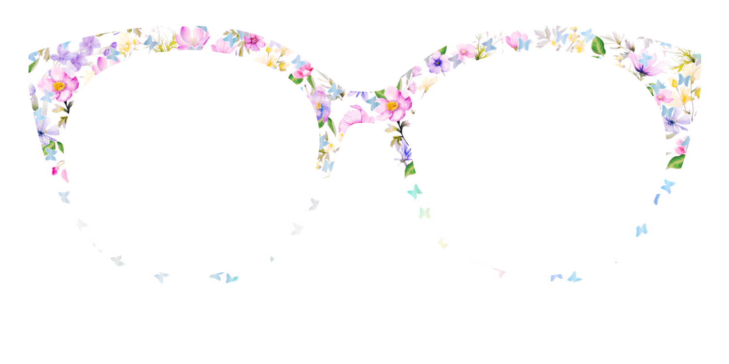 The Delicate Flower Crown with Butterfly Glitter - Front Top Image - Pair Eyewear