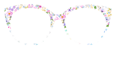 The Delicate Flower Crown with Butterfly Glitter - Front Top Thumbnail - Pair Eyewear