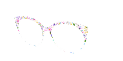 The Delicate Flower Crown with Butterfly Glitter - Angle Top Thumbnail - Pair Eyewear