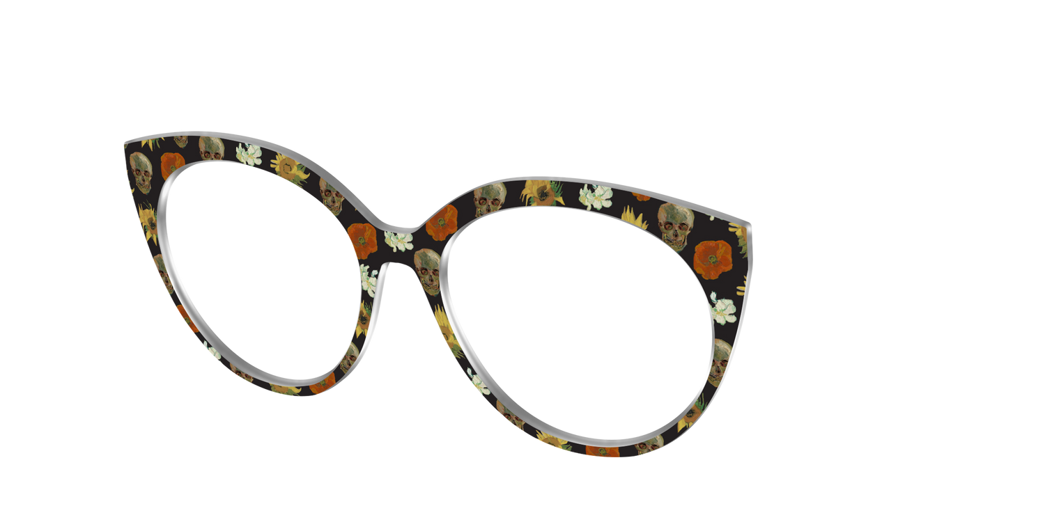 The Floral Skulls - Angle Top Image - Pair Eyewear