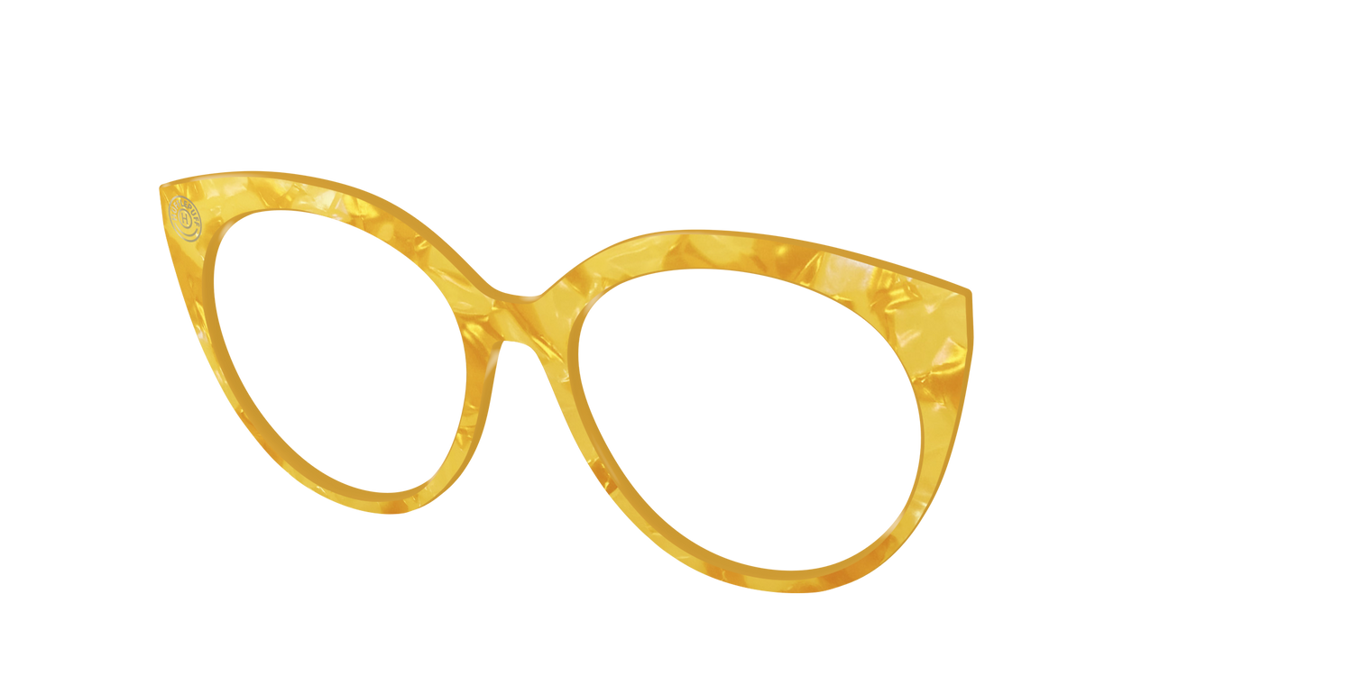 The Hufflepuff™ Pearl Tortoise - Angle Top Image - Pair Eyewear