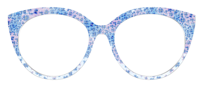 The Hydrangea Confetti Crystal with Gold Foil - Front Top Thumbnail - Pair Eyewear