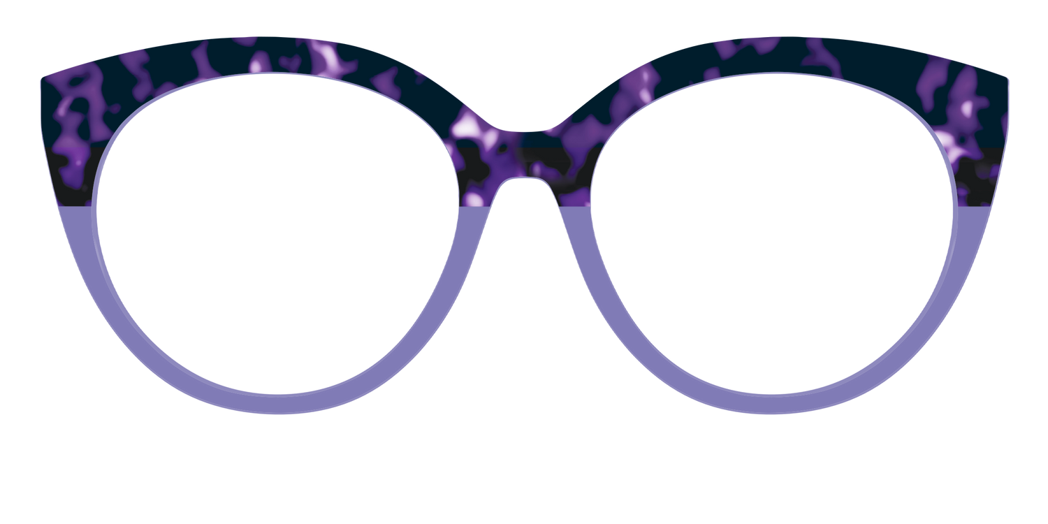 The Iris Tortoise Crystal Split - Front Top Image - Pair Eyewear