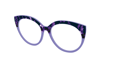 The Iris Tortoise Crystal Split - Angle Top Thumbnail - Pair Eyewear