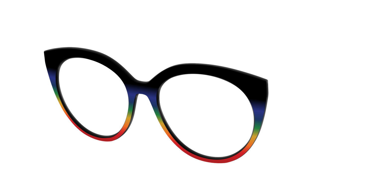 The Love Wins Gradient - Angle Top Image - Pair Eyewear