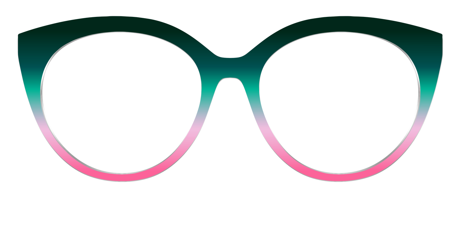 The Malachite to Peony Gradient - Front Top Image - Pair Eyewear