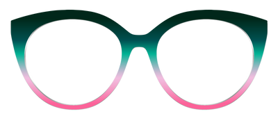 The Malachite to Peony Gradient - Front Top Thumbnail - Pair Eyewear