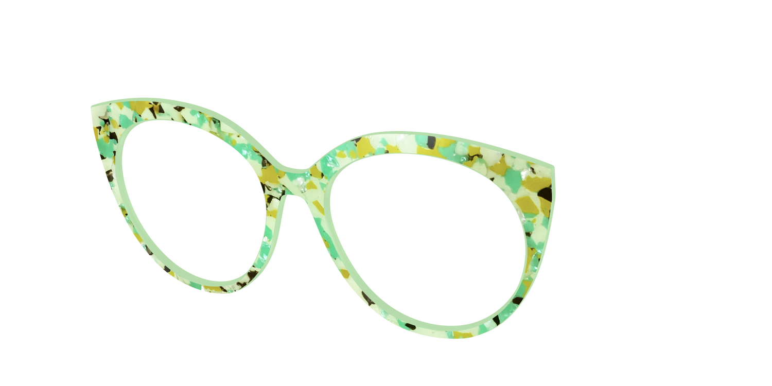 The Matcha Pearl Tortoise - Angle Top Image - Pair Eyewear