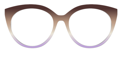The Mocha to Light Lavender Gradient - Front Top Thumbnail - Pair Eyewear