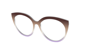 The Mocha to Light Lavender Gradient - Angle Top Thumbnail - Pair Eyewear