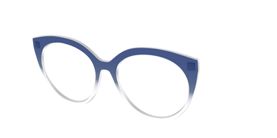 The Navy Gradient Crystal - Angle Top Thumbnail - Pair Eyewear