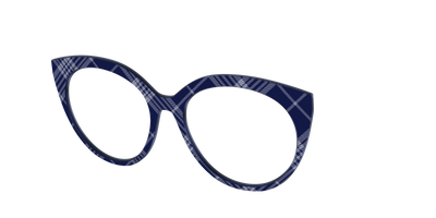 The Navy Twill Plaid - Angle Top Thumbnail - Pair Eyewear