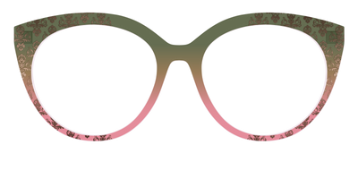 The Olive to Rose Trellis with Champagne Foil - Front Top Thumbnail - Pair Eyewear