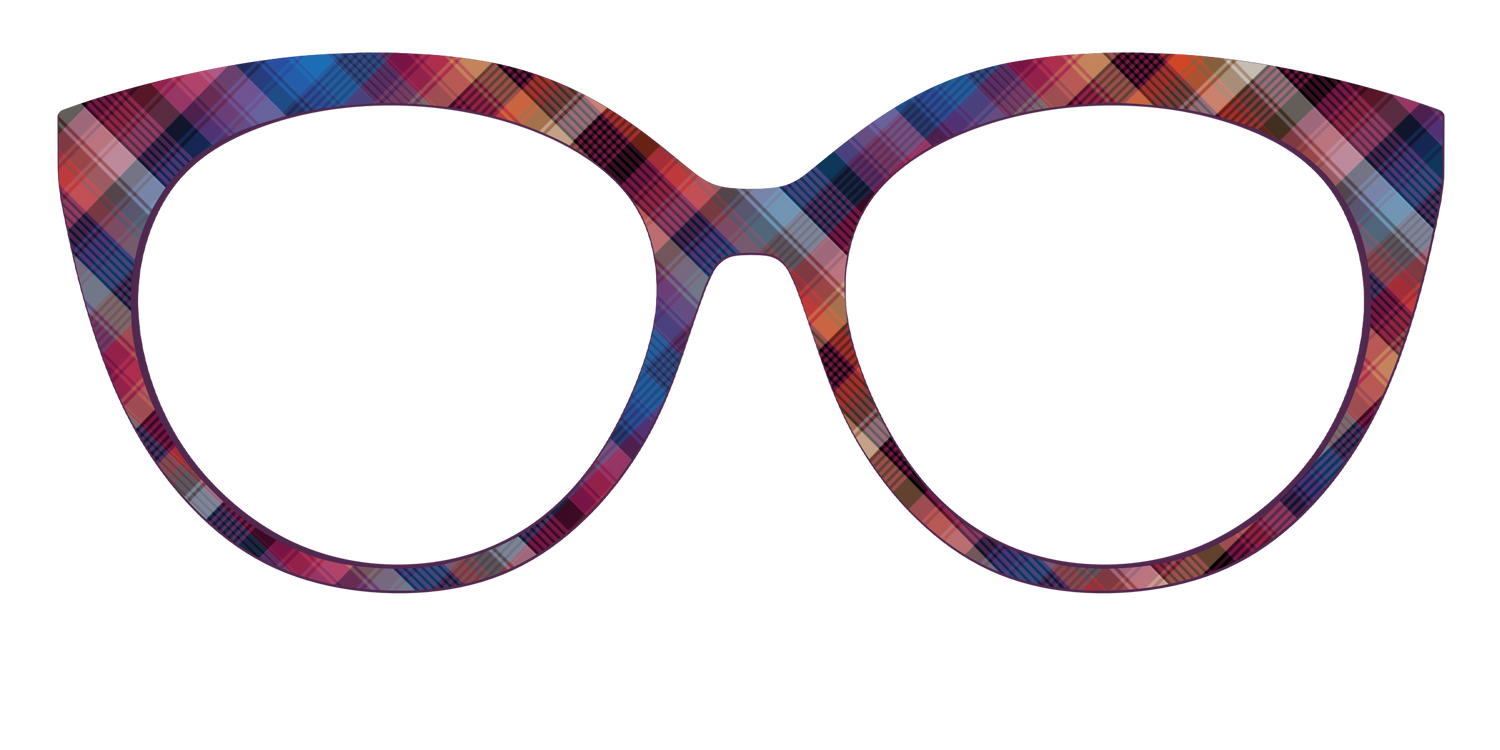 The Ombre Plaid - Front Top Image - Pair Eyewear
