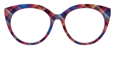 The Ombre Plaid - Front Top Thumbnail - Pair Eyewear