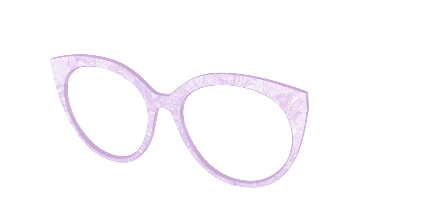 The Pale Iris Pearl Marble - Angle Top Image - Pair Eyewear