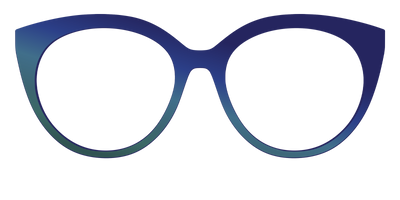 The Peacock Ombre - Front Top Thumbnail - Pair Eyewear