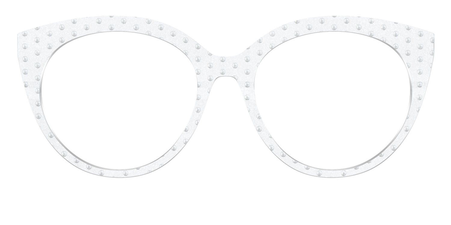 The Pearl Shimmer Polka Dots - Front Top Image - Pair Eyewear
