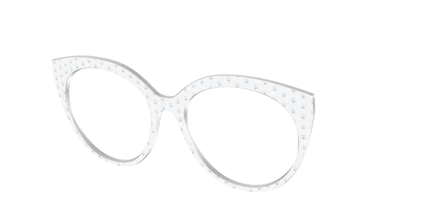 The Pearl Shimmer Polka Dots - Angle Top Image - Pair Eyewear