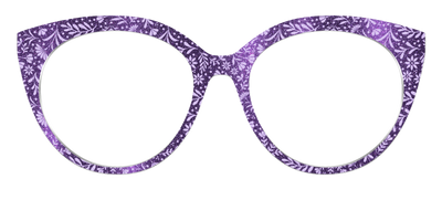 The Purple Shimmer Botanical - Front Top Thumbnail - Pair Eyewear