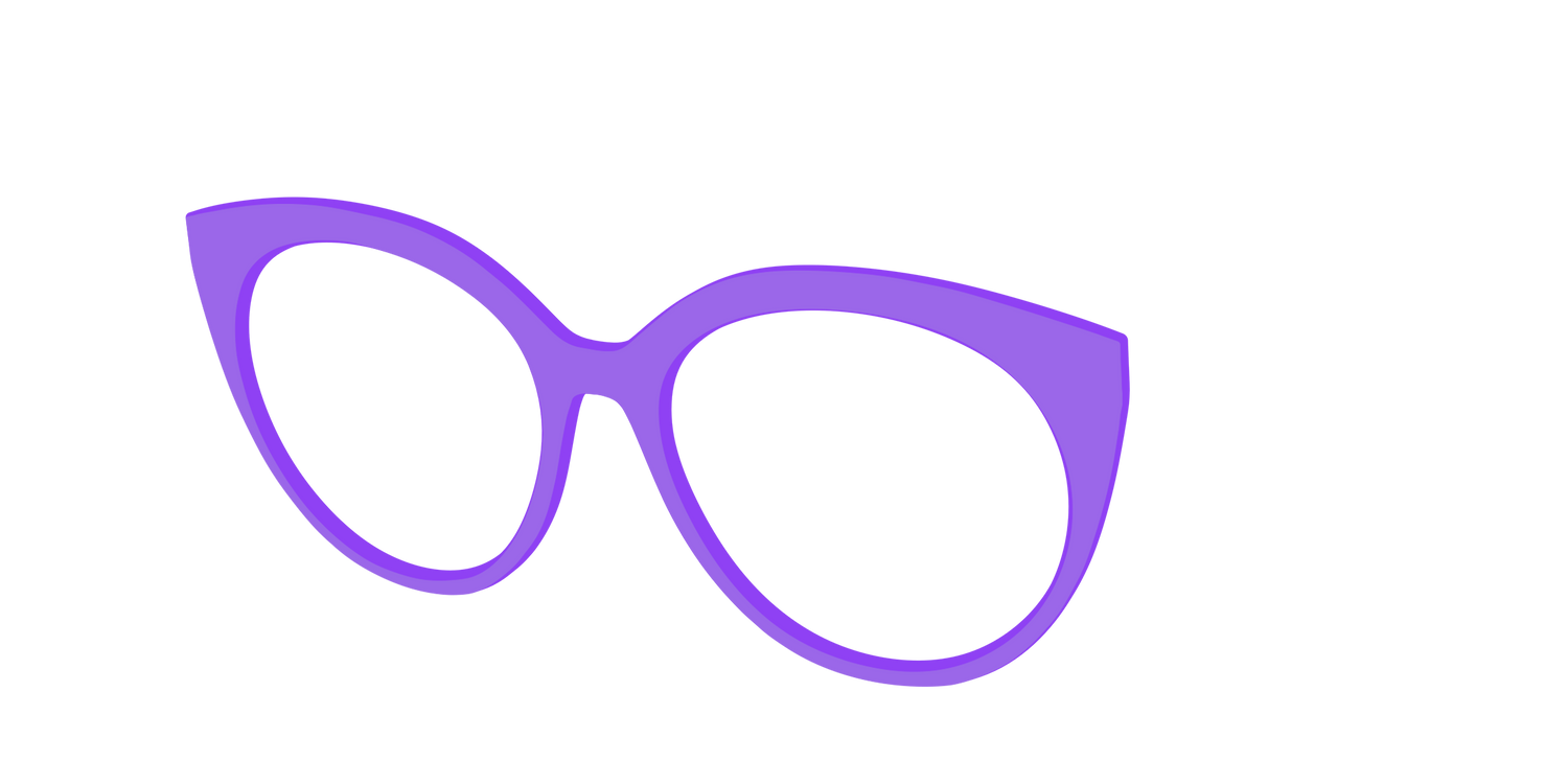 The Purple - Angle Top Image - Pair Eyewear