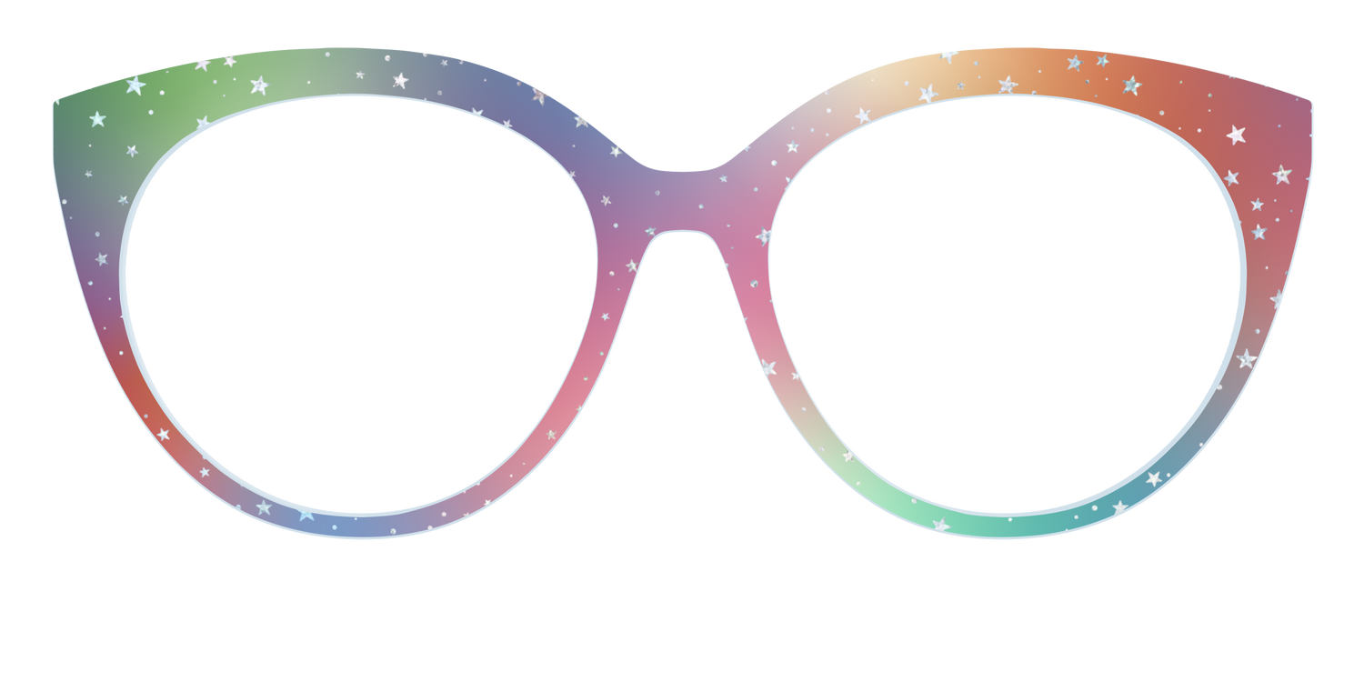 The Rainbow Holographic Celestial - Front Top Image - Pair Eyewear