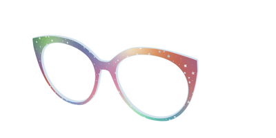 The Rainbow Holographic Celestial - Angle Top Thumbnail - Pair Eyewear