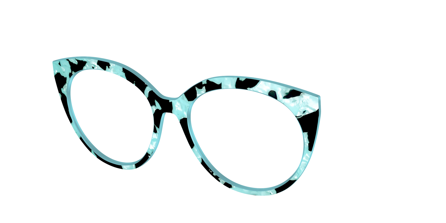 The Robin's Egg Pearl Tortoise - Angle Top Image - Pair Eyewear