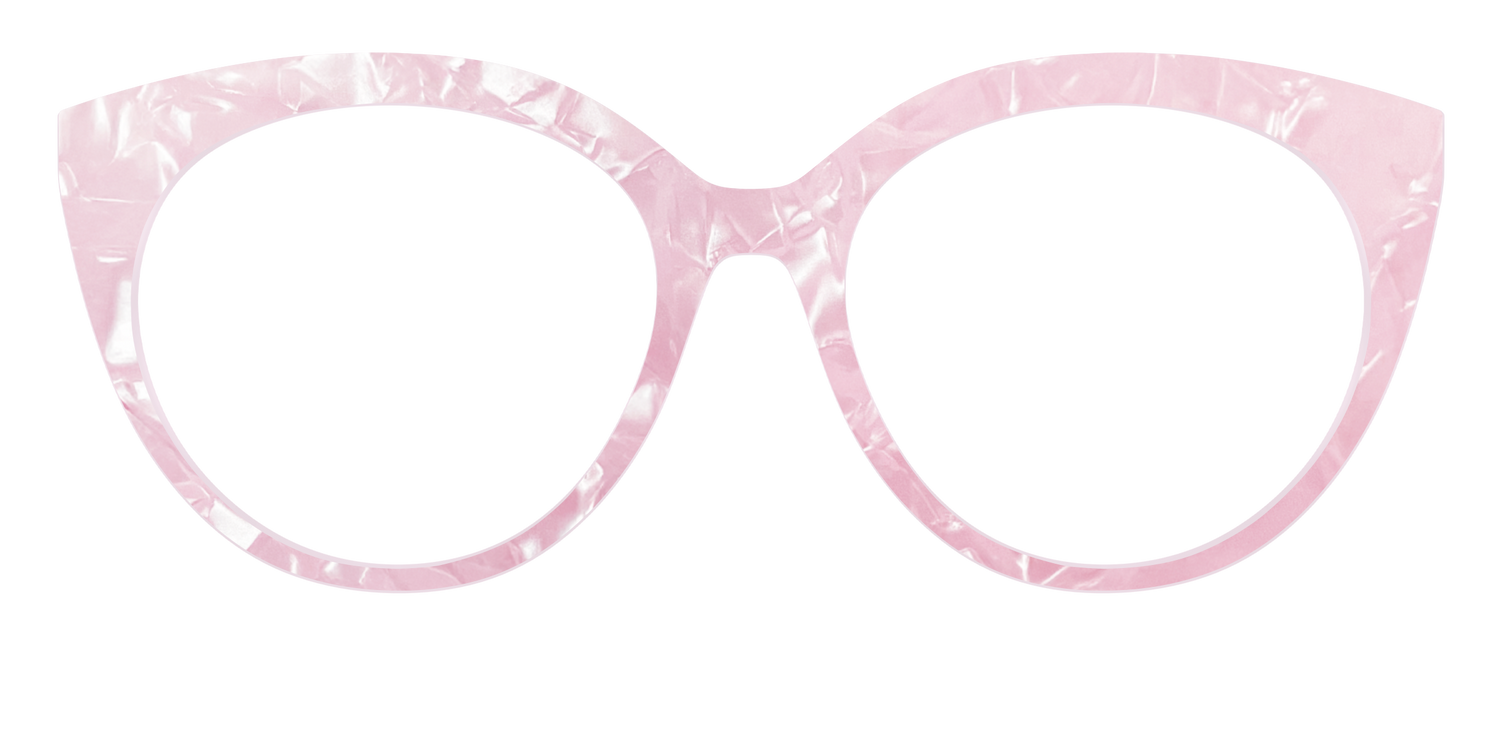 The Rose Quartz Pearl Marble - Front Top Image - Pair Eyewear