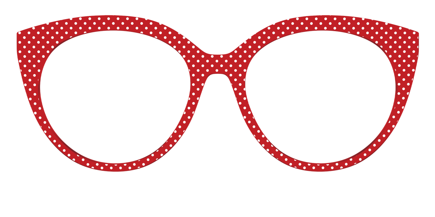 The Ruby Pin Dot - Front Top Image - Pair Eyewear