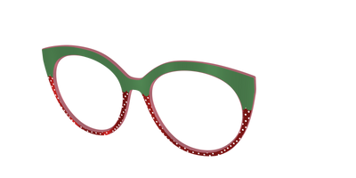 The Shimmer Strawberry - Angle Top Thumbnail - Pair Eyewear