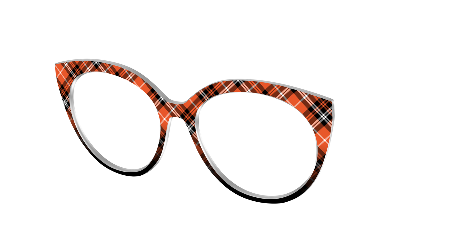 The Trick-or-Treat Plaid - Angle Top Image - Pair Eyewear