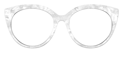 The White Pearlescent - Front Top Thumbnail - Pair Eyewear