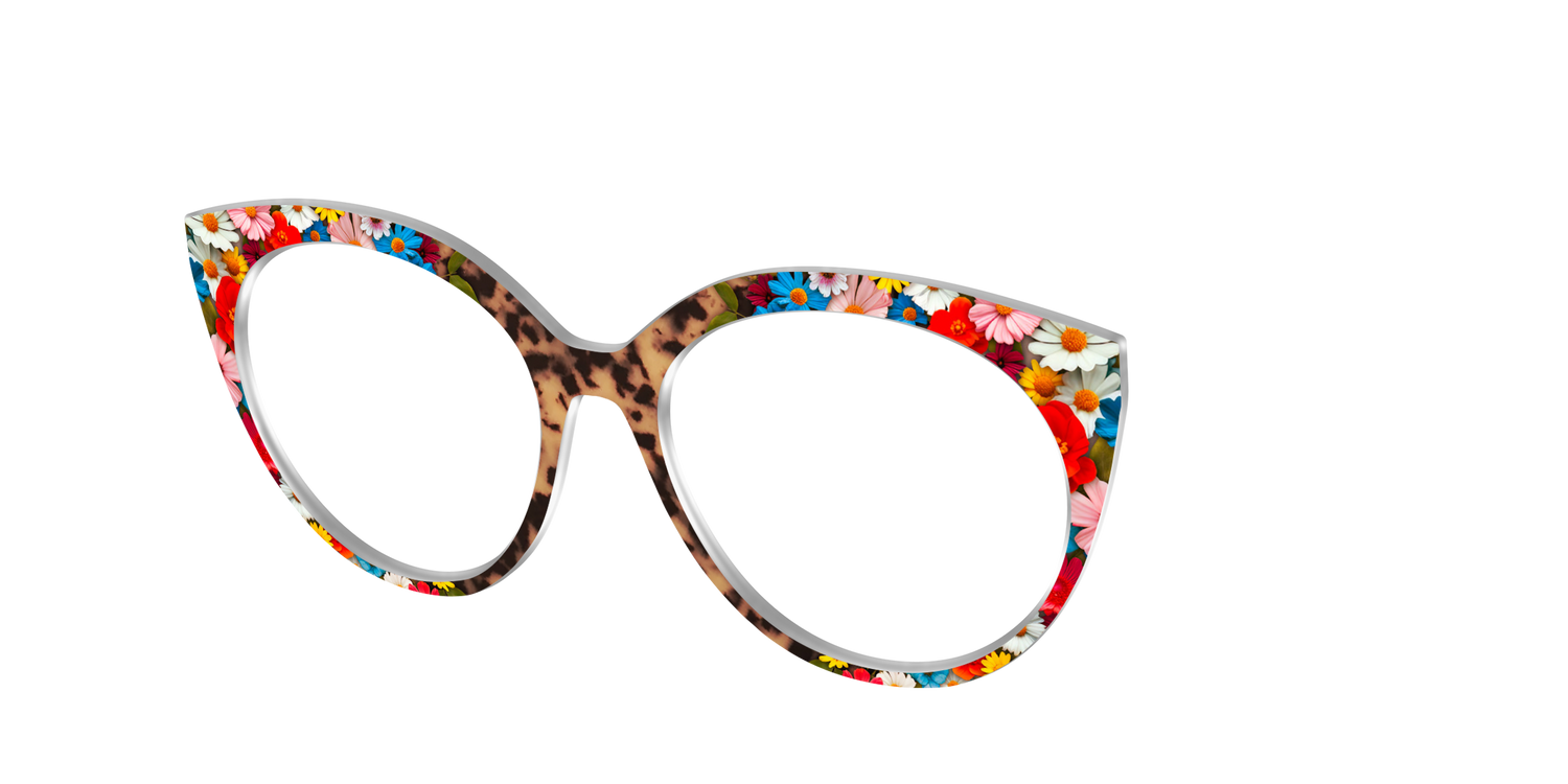The Wildflower Tortoise - Angle Top Image - Pair Eyewear