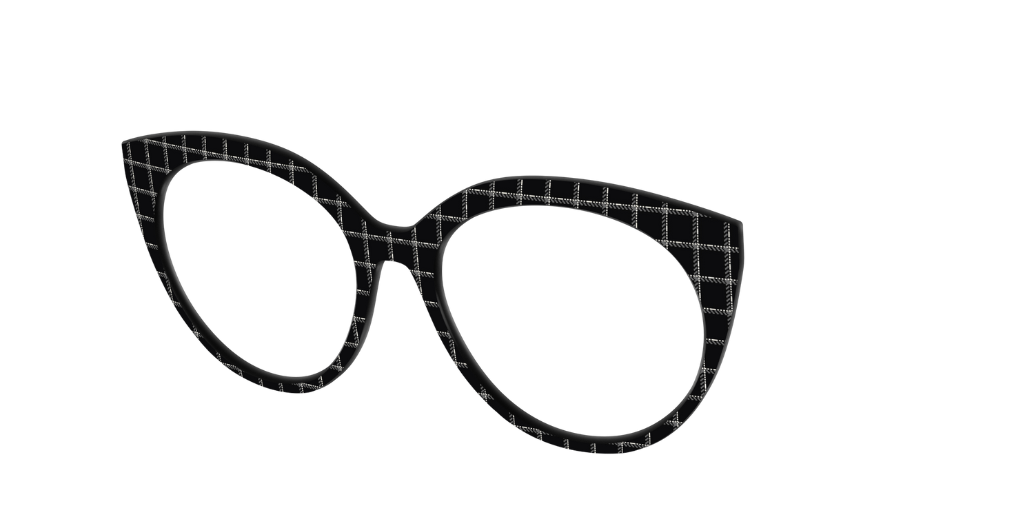 The Windowpane Plaid - Angle Top Image - Pair Eyewear