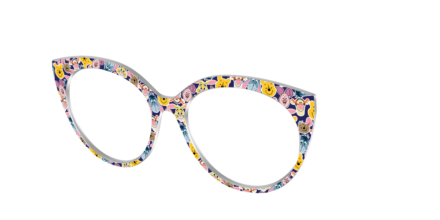 Winnie the Pooh & Friends Stickers - Angle Top Image - Pair Eyewear