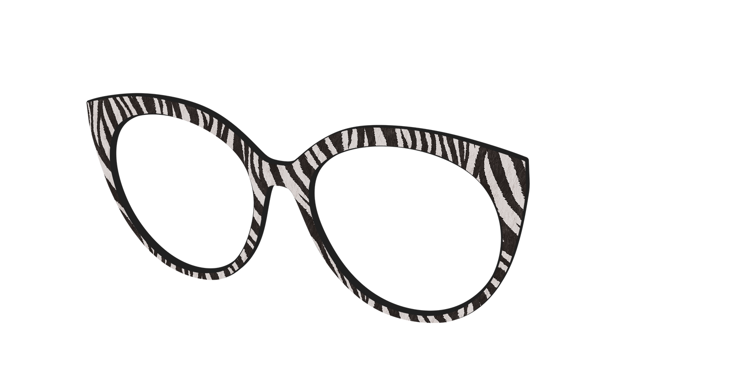 The Zebra Stripes - Angle Top Image - Pair Eyewear