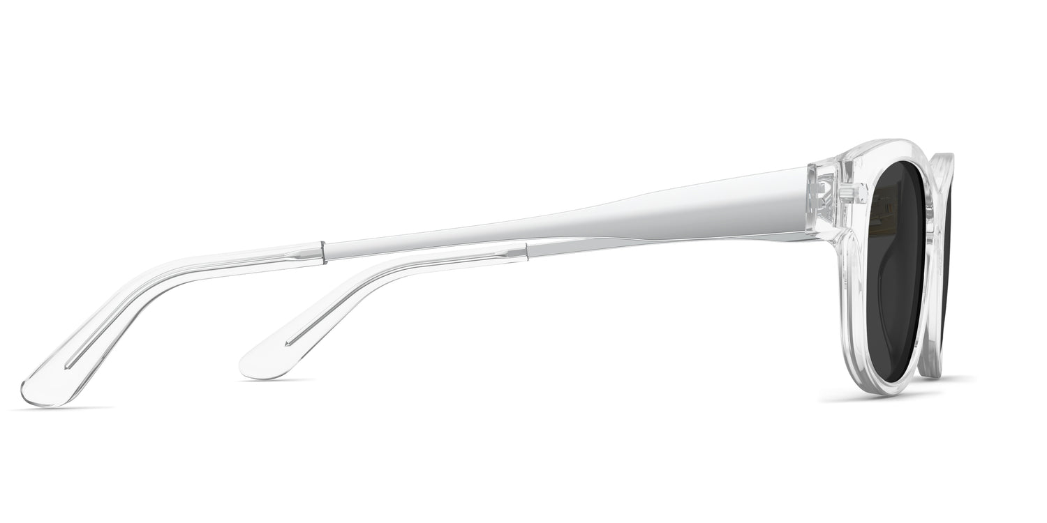 The Addison - Crystal Clear Acetate Silver Metal Sun