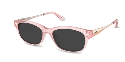 The Addison - Pink Clear Acetate Rose Gold Metal Sun