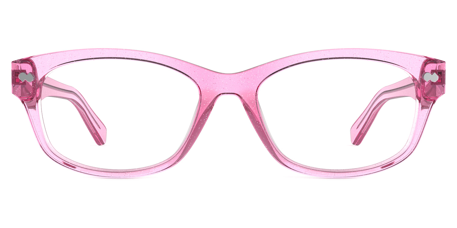 The Addison - Pink Glitter Clear